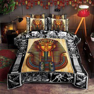 Egyptian Pharaoh duvet  and pillowcase set (QUEEN)
